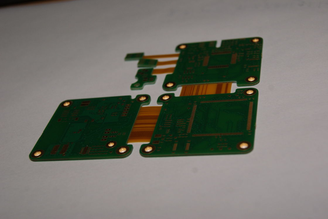 চার স্তর কঠোর নমনীয় মুদ্রিত সার্কিট বোর্ড SMD BGA DIP উপাদান 1-8 নমনীয়তা