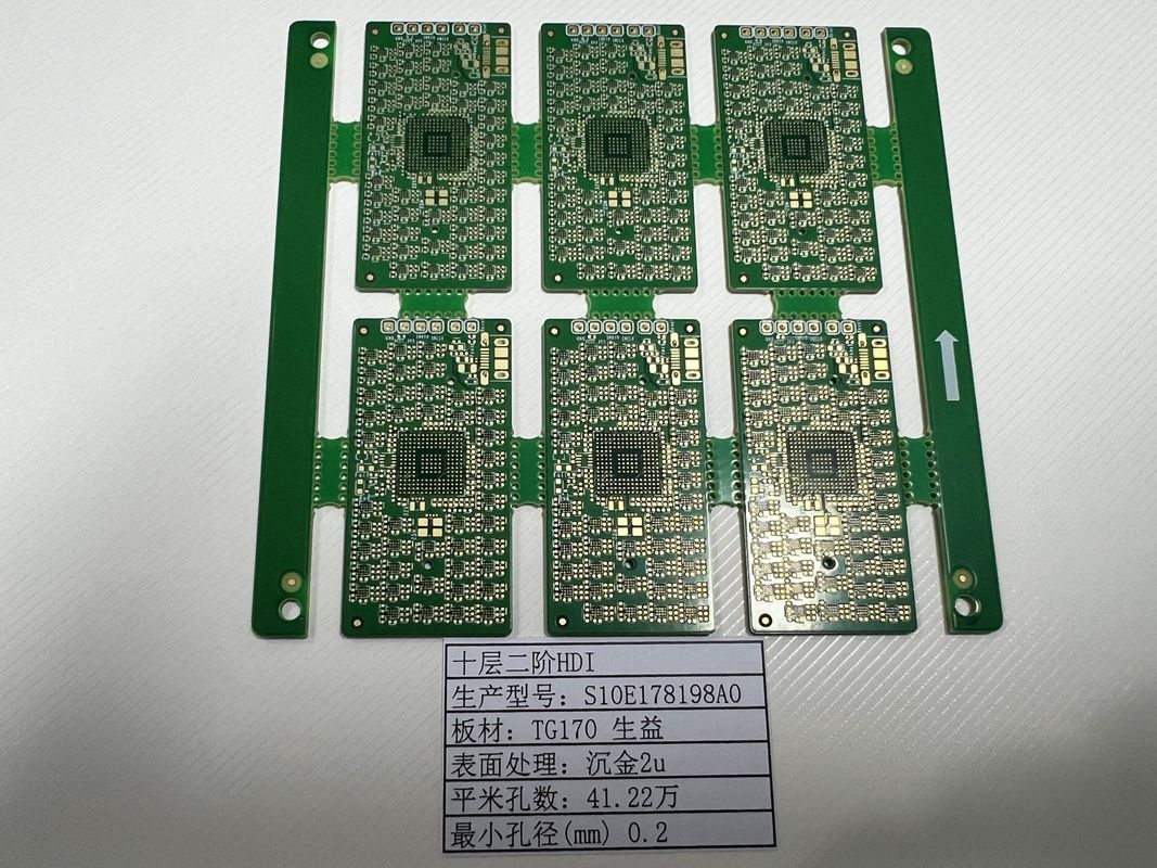 OEM এইচডিআই সার্কিট বোর্ড 10 স্তর 2+এন+2 এক্স রে পরীক্ষিত আল্ট্রা পাতলা 0.2 মিমি-6.00 মিমি