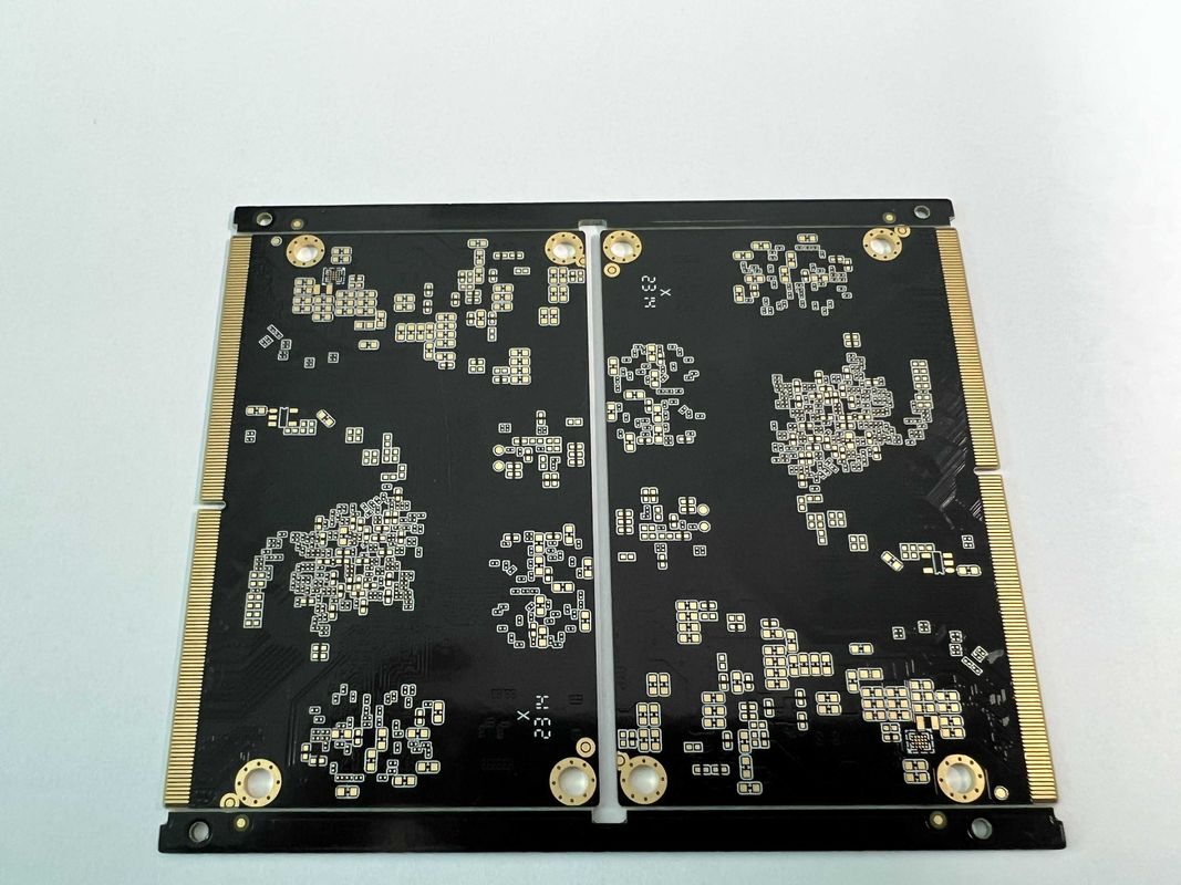 উচ্চ দৃষ্টিকোণ অনুপাত 10 1 HDI PCB বোর্ড P1.5 স্পেসিং এবং 0.3 মিমি মিনিট Bga পিচ সহ