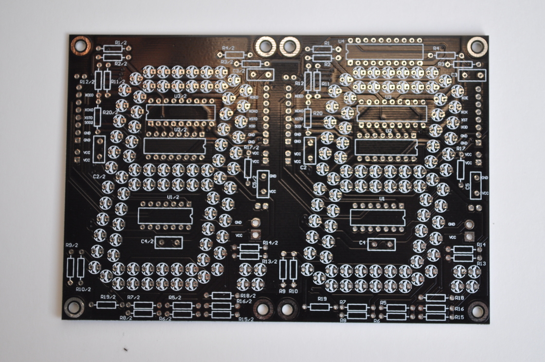 স্ট্যান্ডার্ড টেকনোলজি ডুয়াল লেয়ার পিসিবি উচ্চতর পারফরম্যান্সের জন্য 1.6 মিমি বোর্ড বেধ