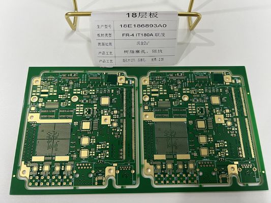 FR4 IT180 18Layers 3+N+3 HDI PCB Board prototype With Crimp Hole 3/3Mil Traces X RAY HDI quickturn ENIG পরীক্ষা করা হয়েছে